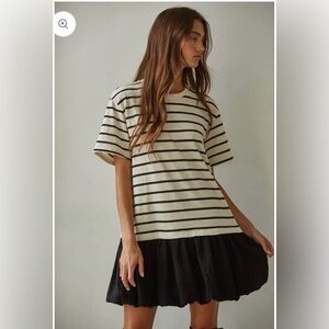 By Together Striped Mini Bubble Dress